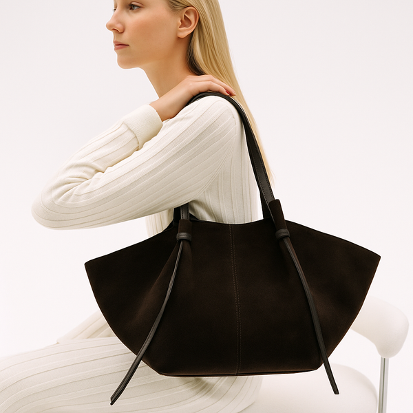 Ailaia Signature Coffee Tote - Cowhide Leather